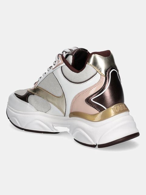 Karl Lagerfeld sneakersy KOMET WEDGE kolor biały KL65724