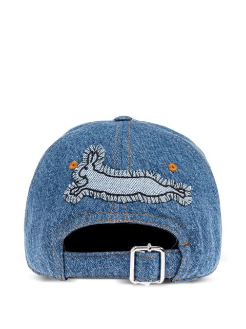 Marni embroidered denim cap - Blue - zdjęcie produktu nr 2