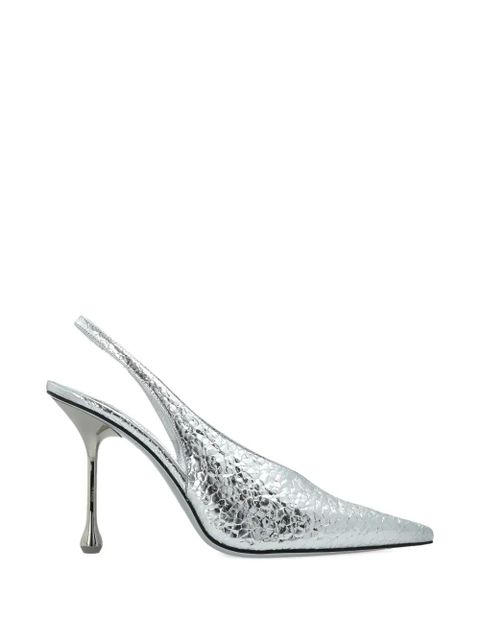 Jimmy Choo isa pointed toe heels pumps - Silver - zdjęcie produktu nr 1