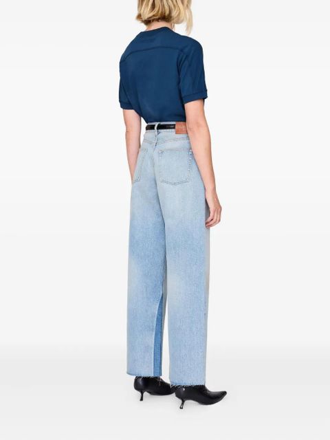 ANINE BING Jaylin logo-print T-shirt - Blue