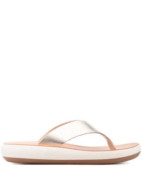 Ancient Greek Sandals leather metallic sandals - Gold - zdjęcie produktu nr 1