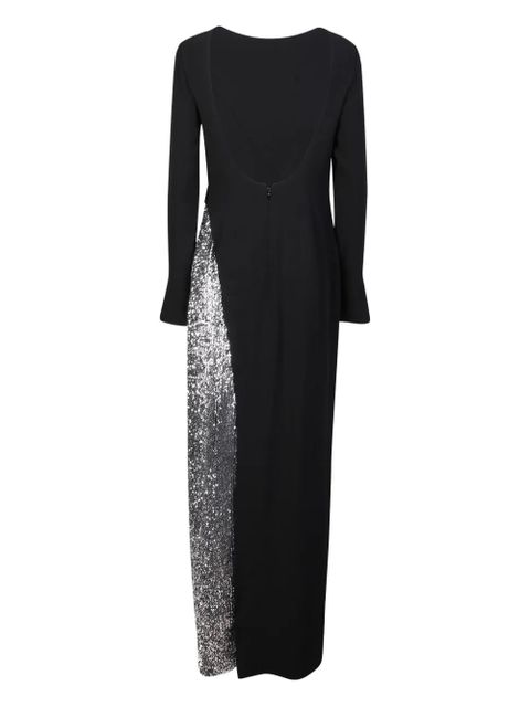 Givenchy sequin long-sleeve maxi dress - Black - zdjęcie produktu nr 2
