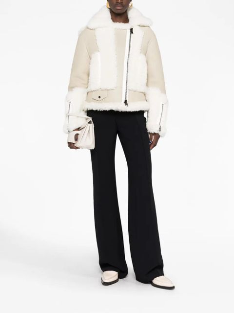 Jil Sander high-waisted flared trousers - Black