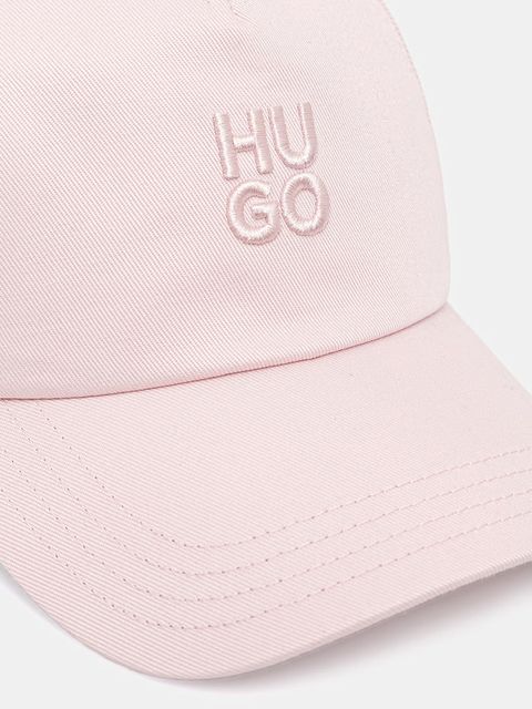 HUGO czapka z daszkiem damska bawełniana Asya