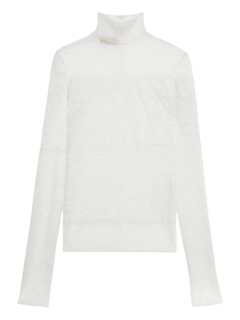 Blumarine scalloped-lace blouse - White - zdjęcie produktu nr 1