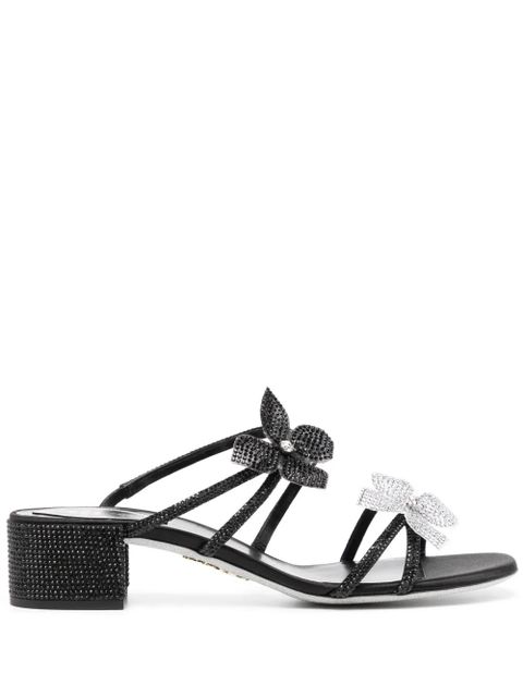René Caovilla crystal embellishment sandals - Black - zdjęcie produktu nr 1