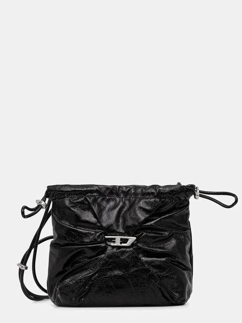 Diesel torebka skórzana SCRUNCH-D SCRUNCH-D kolor czarny X10325.P1003 - zdjęcie produktu nr 1