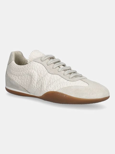 Weekend Max Mara sneakersy skórzane Wkalancia damskie kolor beżowy 2615761074600 - zdjęcie produktu nr 1