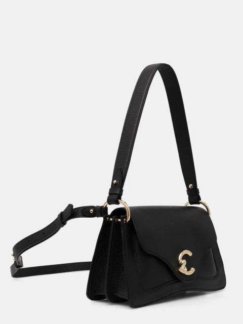 Coccinelle torebka skórzana kolor czarny E1 SSL 12 01 01