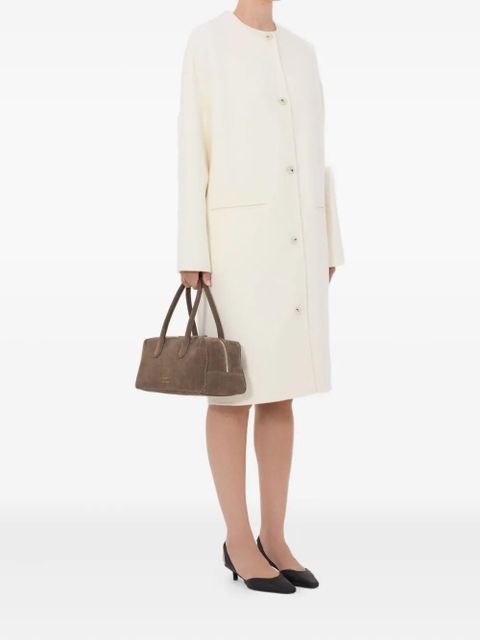 LouLou de Saison KERRY collarless coat - Neutrals