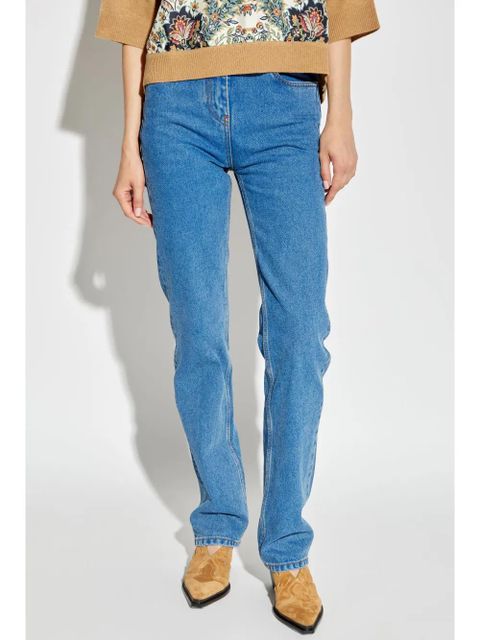 ETRO straigh-leg high-rise jeans - Blue