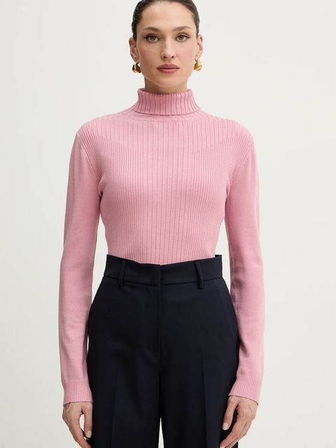 Morgan sweter z domieszką wełny damski kolor różowy MENTOL - zdjęcie produktu nr 1