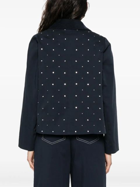 Maje single-breasted jacket - Blue