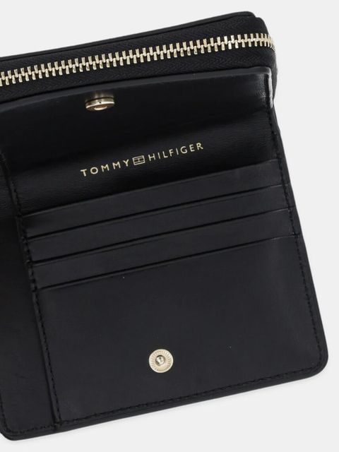 Tommy Hilfiger portfel skórzany damski kolor czarny AW0AW17499