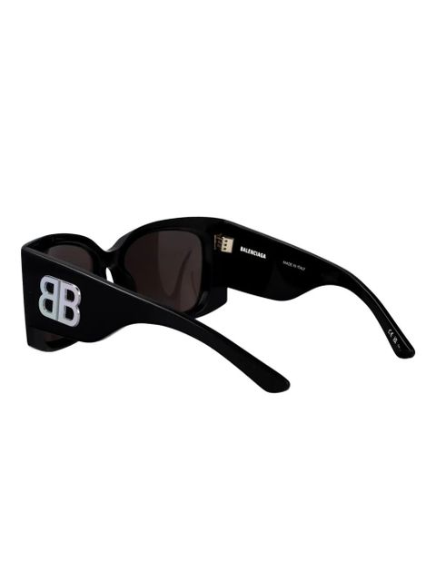 Balenciaga Eyewear logo geometric sunglasses - Black