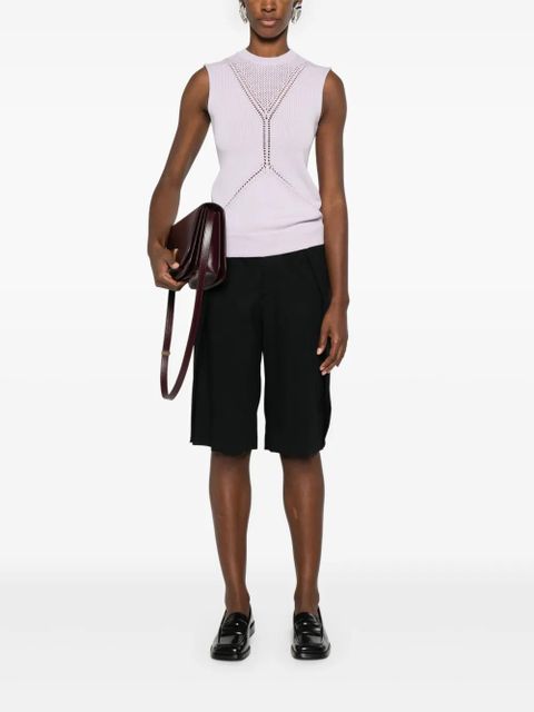 Jil Sander sleeveless knitted top - Purple - zdjęcie produktu nr 2