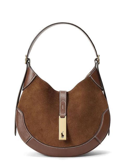 Polo Ralph Lauren torebka hobo damska skórzana - zdjęcie produktu nr 1