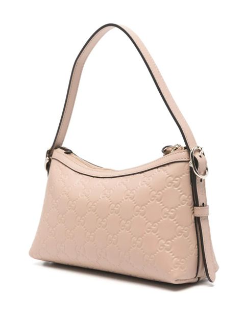 Gucci small GG-embossed zip shoulder bag - Pink - zdjęcie produktu nr 2