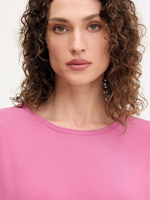 BOSS t-shirt damski kolor różowy 50545569