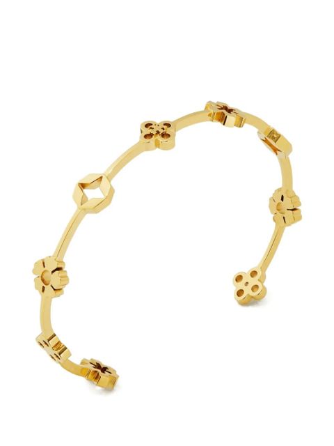 Tory Burch Forget Me Not clover cuff bracelet - Gold - zdjęcie produktu nr 2