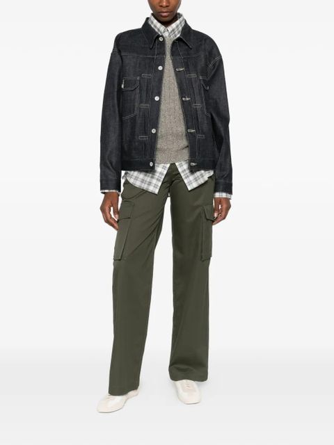 Burberry cargo-pockets straight trousers - Green