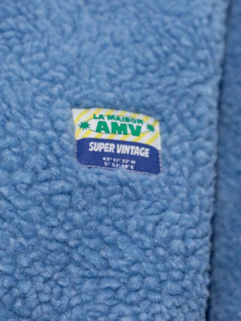 American Vintage Hoktown hooded teddy jacket - Blue