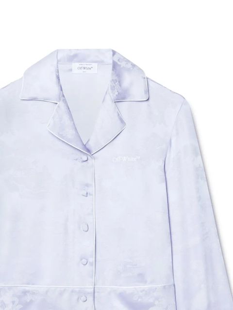 Off-White Fresco-jacquard pyjama shirt