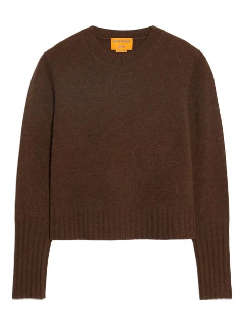 Guest In Residence Shrunken Crew cashmere sweater - Brown - zdjęcie produktu nr 1