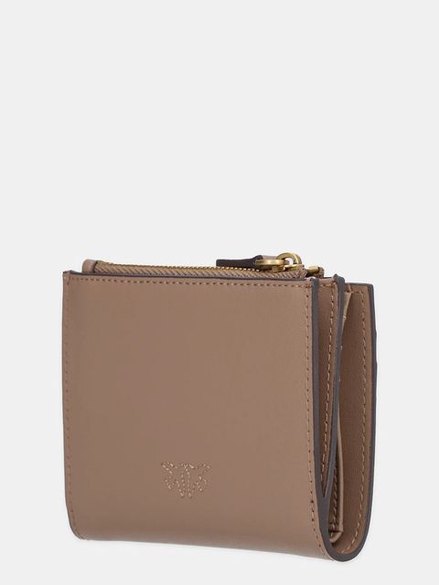 Pinko portfel skórzany damski kolor brązowy 103610 A0F1 - zdjęcie produktu nr 2