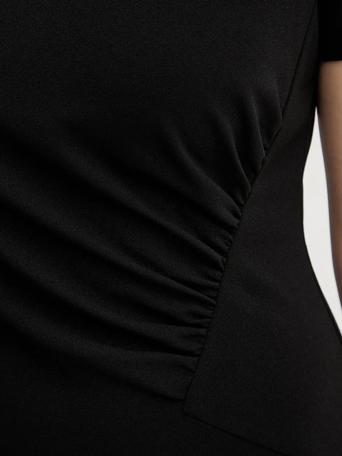 Calvin Klein sukienka kolor czarny mini dopasowana LV044E048G