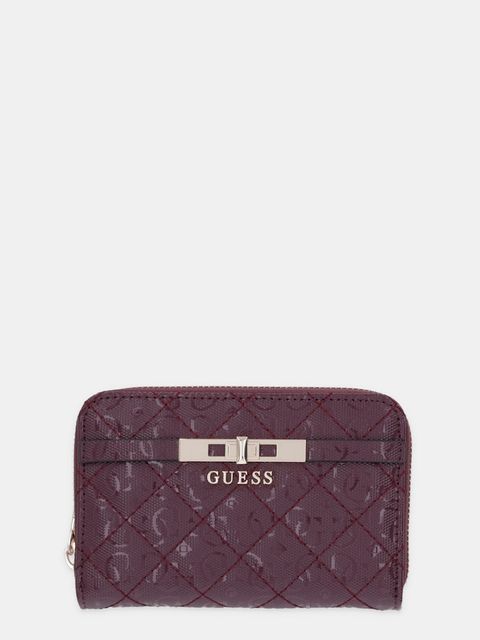 Guess portfel IDRA damski kolor bordowy SWGG81 57140 - zdjęcie produktu nr 1