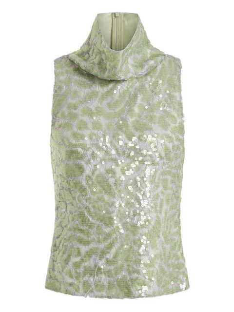 16Arlington Acari lace sequinned top - Green - zdjęcie produktu nr 1