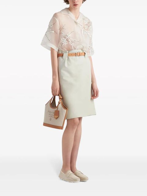 Prada logo-print bucket bag - Neutrals - zdjęcie produktu nr 2