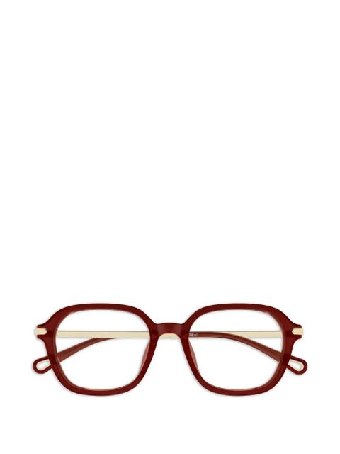 Chloé Eyewear logo-detail glasses - Red - zdjęcie produktu nr 1