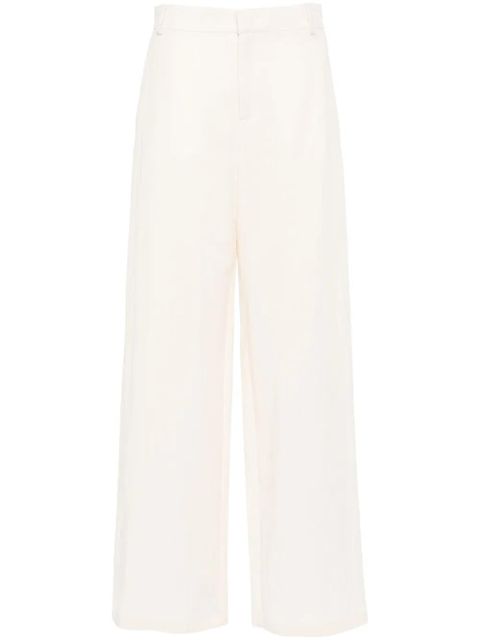 Blumarine crinkled wide-leg trousers - Neutrals - zdjęcie produktu nr 1