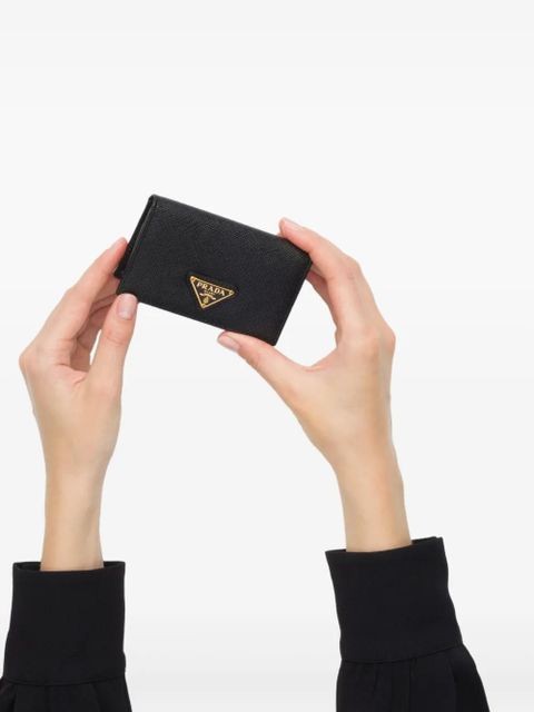 Prada Saffiano leather cardholder - Black