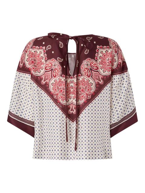 PINKO patterned tie top - Neutrals - zdjęcie produktu nr 2