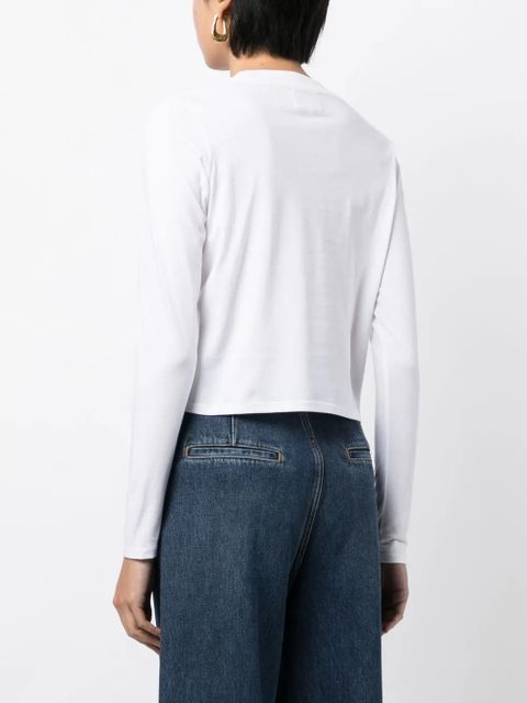 LouLou de Saison Masal long-sleeve cotton T-shirt - White