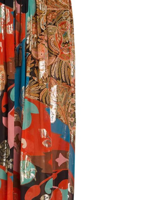 ETRO print-detail wide-leg trousers - Gold - zdjęcie produktu nr 2