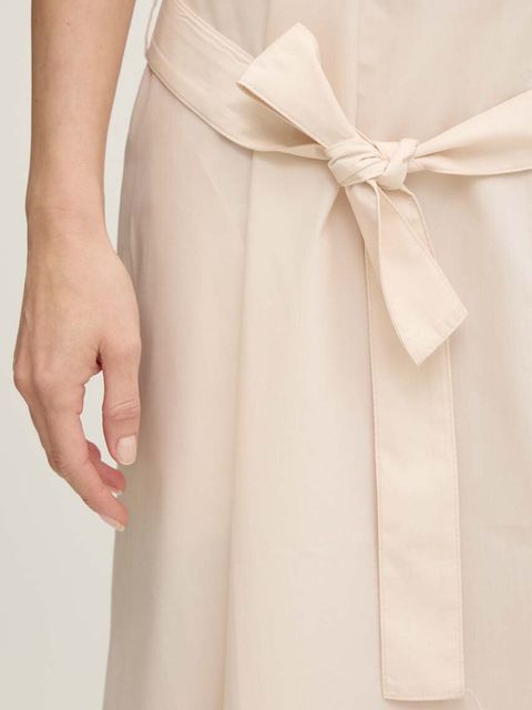 Answear.LAB sukienka kolor beżowy midi oversize