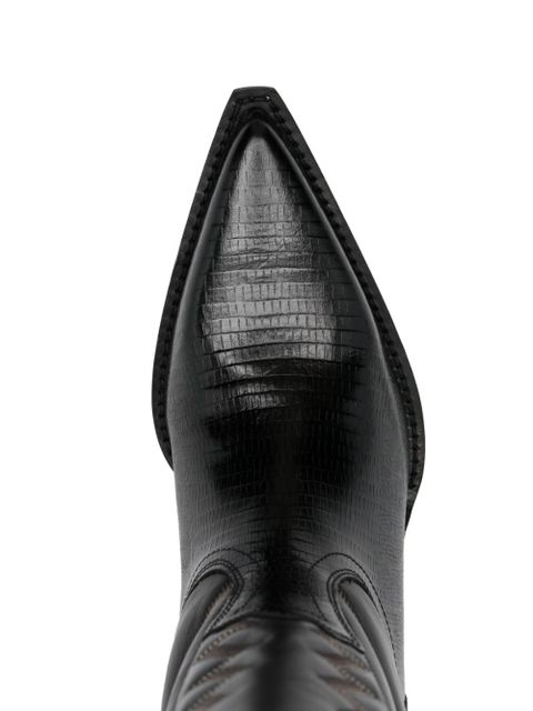 Paris Texas 65mm Texan boots - Black