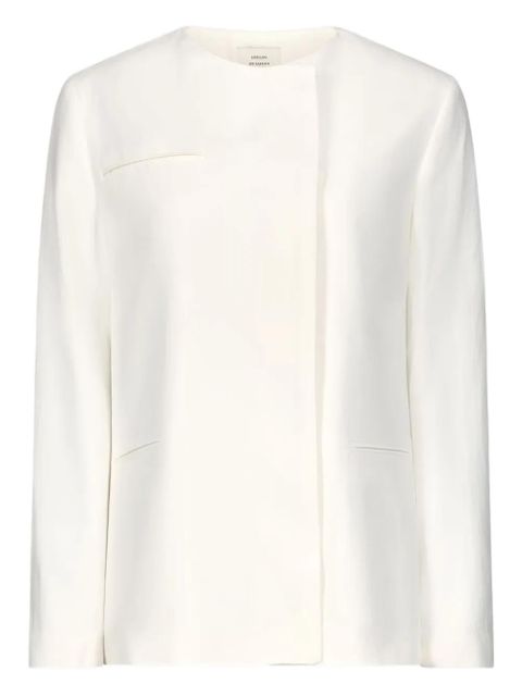 LouLou de Saison Bono asymmetric welt pocket jacket - White - zdjęcie produktu nr 1