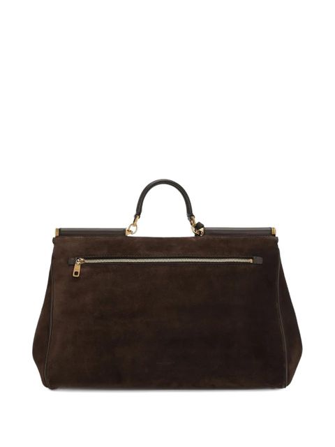 Dolce & Gabbana My Sicily suede tote bag - Brown