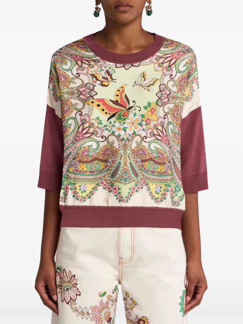 ETRO knitted t-shirt - Neutrals - zdjęcie produktu nr 2