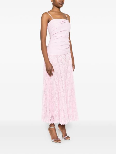 Simkhai Annalise lace midi dress - Pink