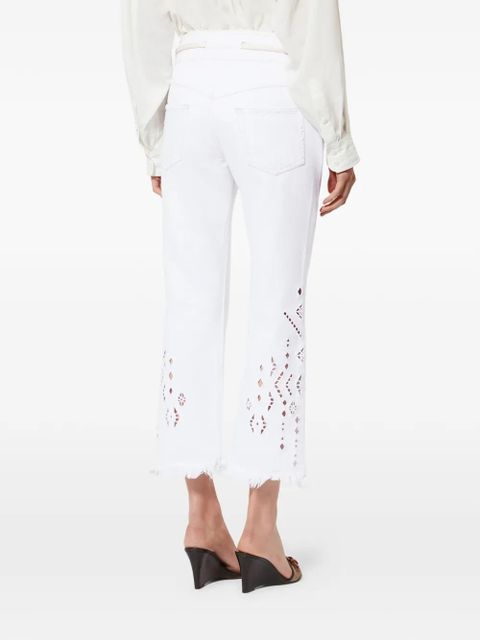 ISABEL MARANT Alison flare jeans - White