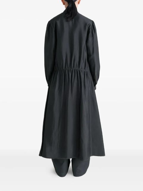 LEMAIRE gathered buttoned dress - Black