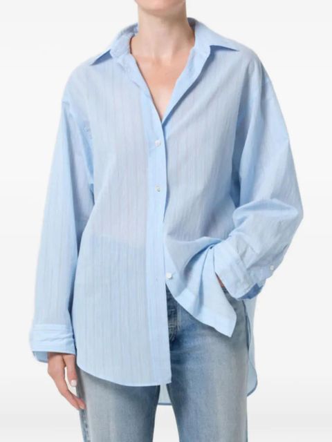 AGOLDE Sona striped sona shirt - Blue - zdjęcie produktu nr 1