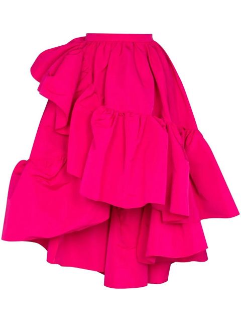 Alexander McQueen asymmetric ruffled skirt - Pink - zdjęcie produktu nr 1
