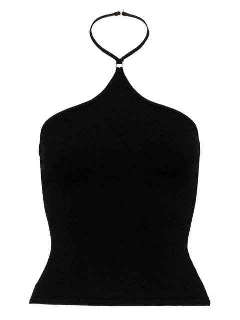 Paris Georgia halter hardware top - Black - zdjęcie produktu nr 1